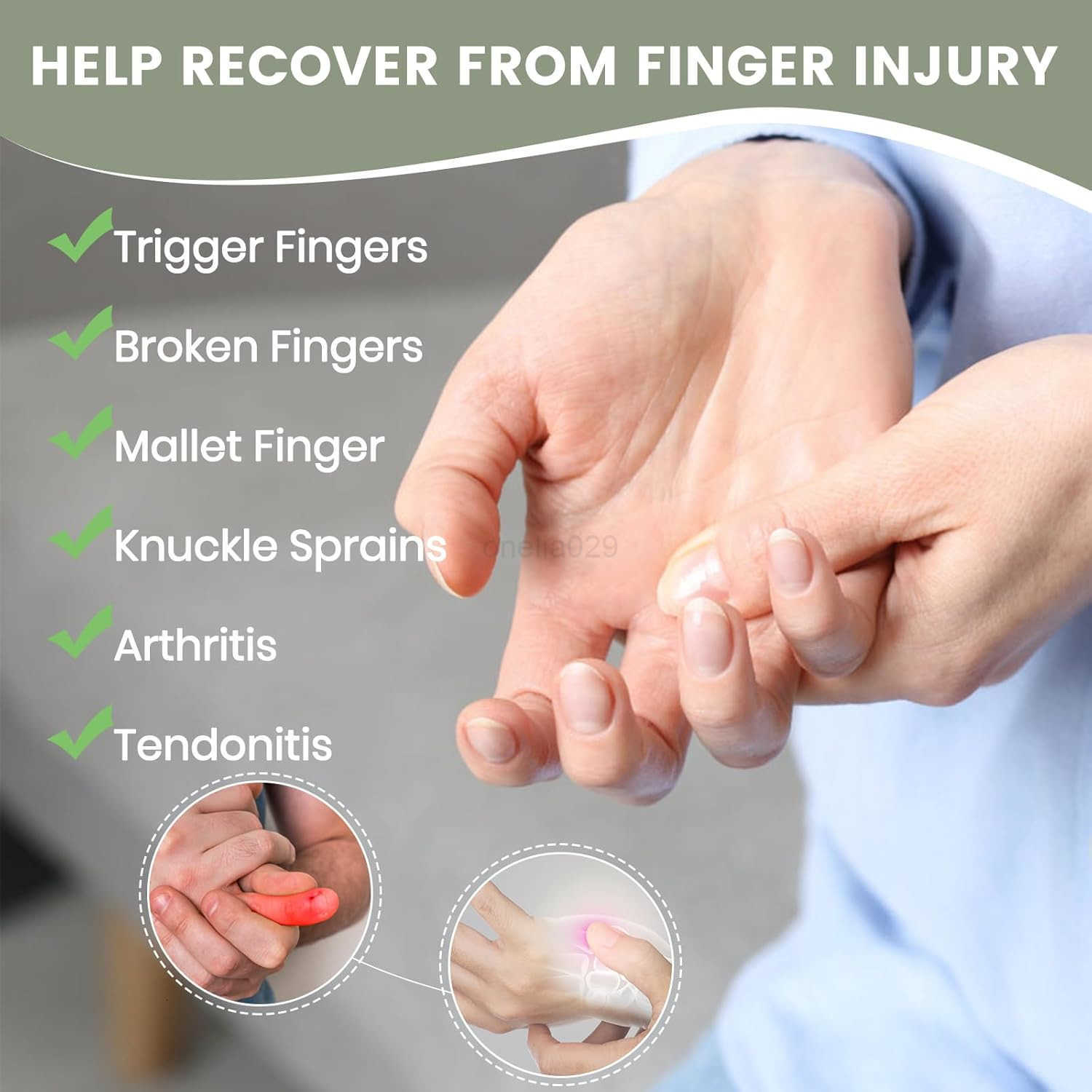 Finger Splint Trigger Finger Splints for Little Finger Pinky Brace Wrist Support for Carpal Tunnel Arthritis Tendonitis W250910