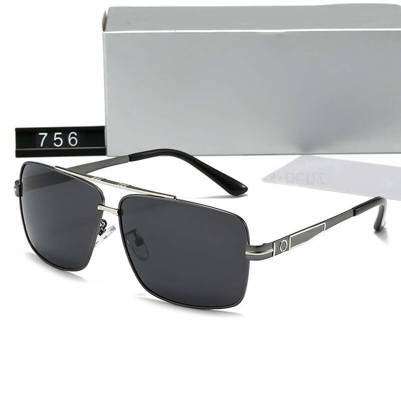 New Men's Square Frame Glasses Polarized Fashion Trend Driving Sunglasses 756