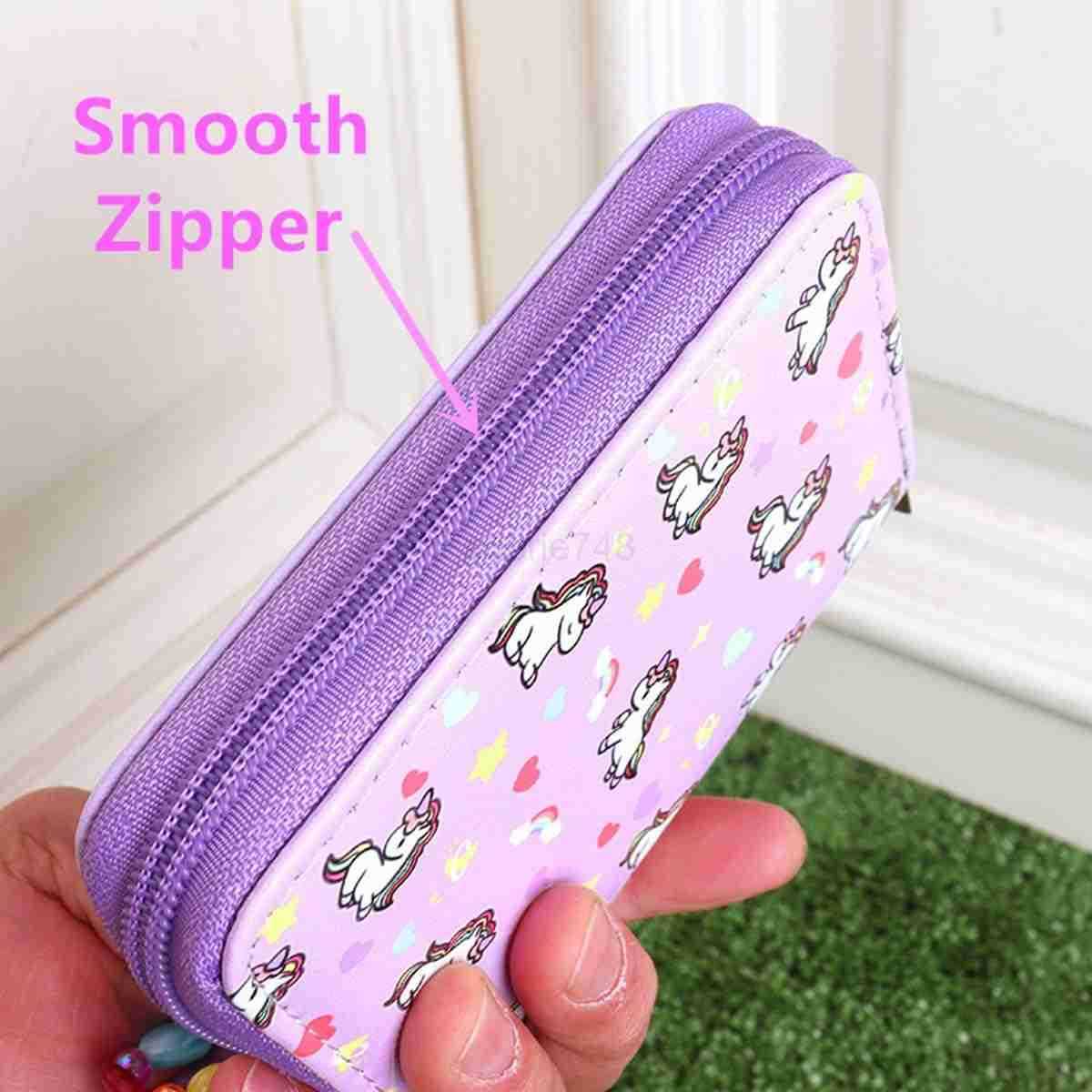 girls Kitty CAT Wallet With Strap Cute Cartoon Coin Purse and Small Pink Pouch for Little girlsZ250910