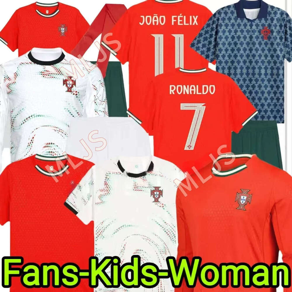 25 26 soccer Portuguesa RoNalDo Jerseys JOAO FELIX BERNARDO B. FERNANDES PEPE 2025 2026 Portugal football shirt Team Men Kids kit