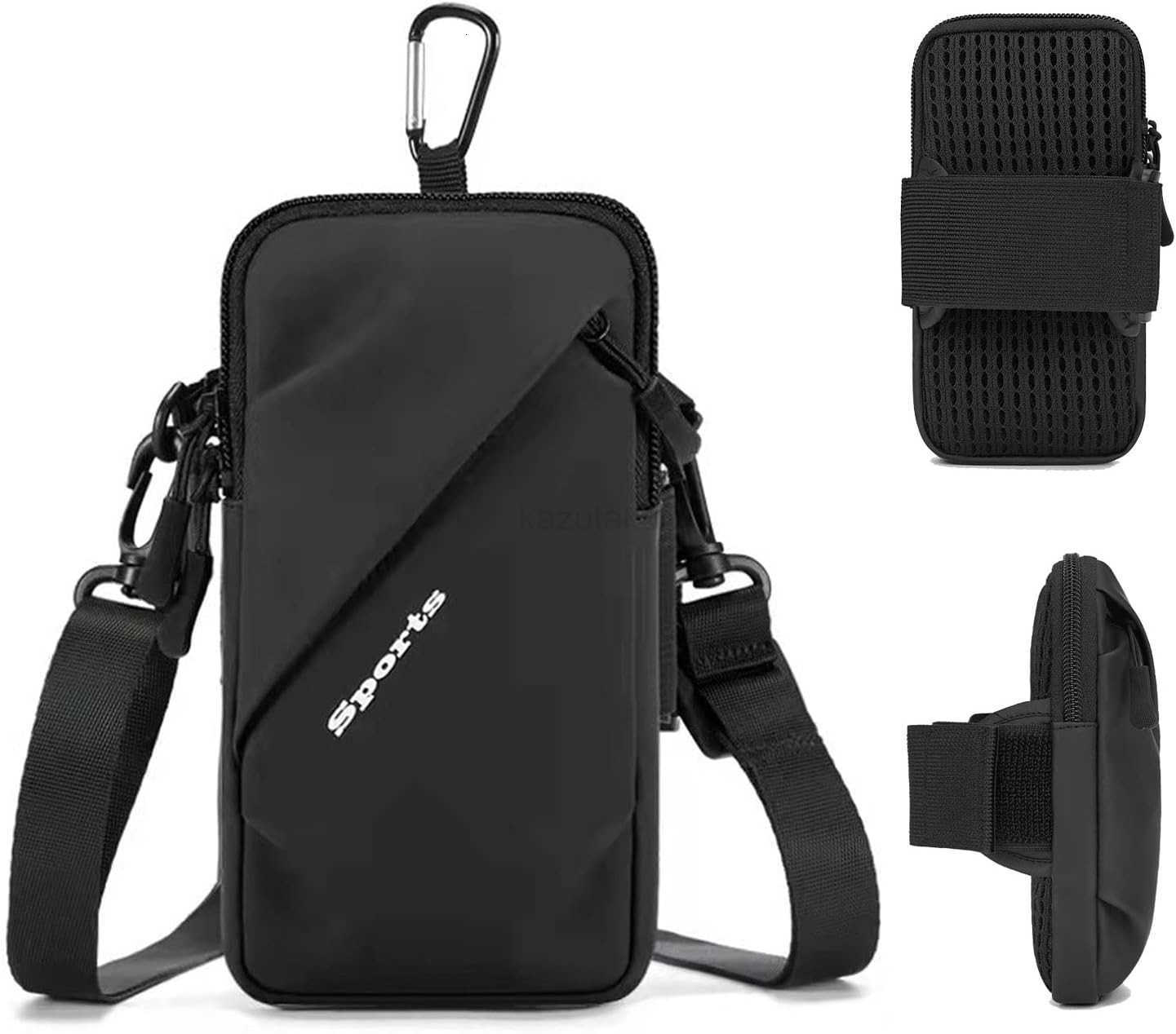 Phone Holder Arm Bands Small Crossbody Shoulder Holsters Bag with Arm Band Fits iPhone and All Cell Phones Use for Running Walking Hiking Biking Plus 