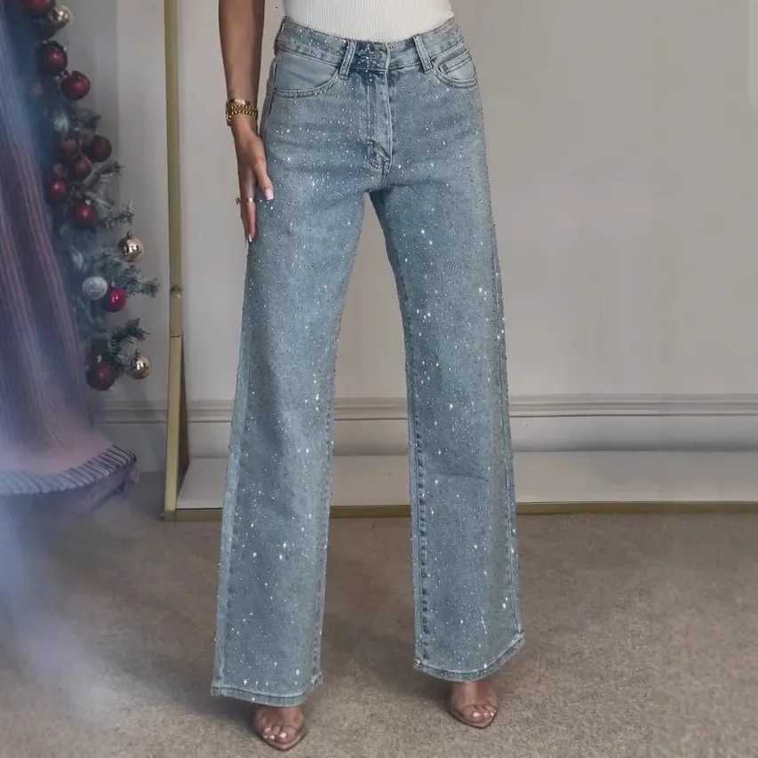 Jeans for Women Straight Pants Stretch High Waist Washed Mom Jeans Vintage Denims Streetwear Y2k Streetwear Trousers Z250910