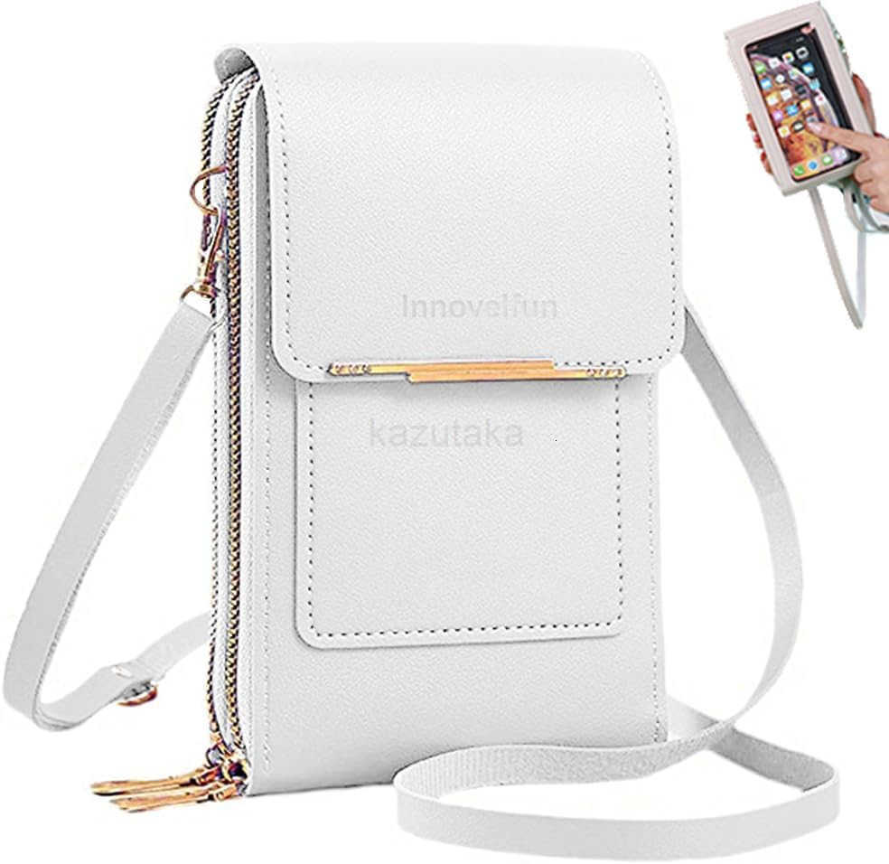 Leather BagSmall Crossbody Cell Phone Purse Wallet for WomenTouchscreen Phone Purse Crossbody Bag with Strap Z250910