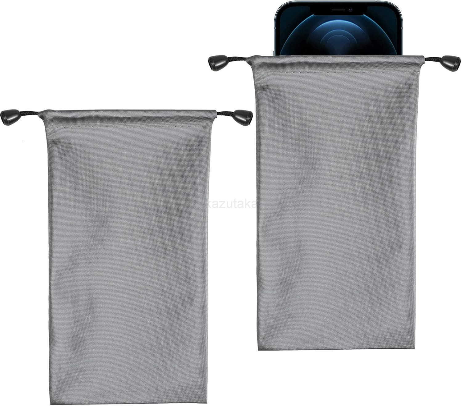 2 Pack Cell Phone Sleeves Phone Pouch Bag with Drawstring Closure Compatible for iPhone 16 Pro Max S25 Ultra S24 FE A55 A35 A25 A16 A15 Moto G Stylus 