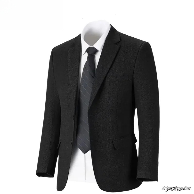Retro Tweed Mens Suit Jackets Herringbone Slim Fit Sport Coats Blazer Prom Business Casual Men Tux Jacket Wedding Blazers 250603