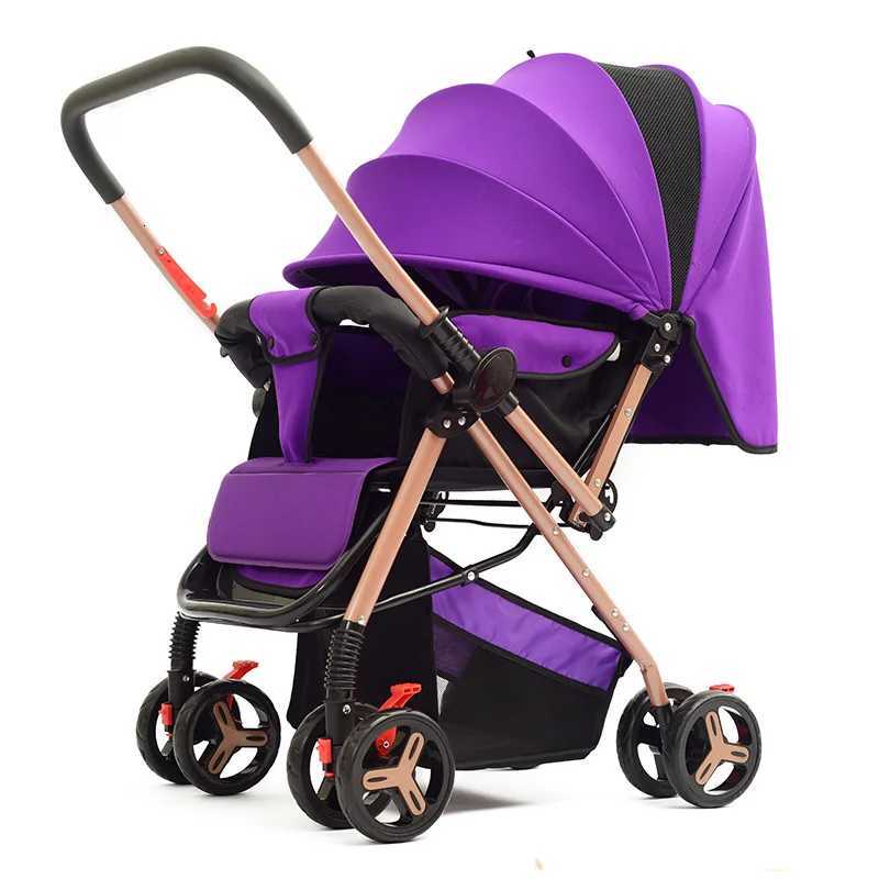 2025 New Sle Fourwheel Baby Stroller Lightweight Foldable Baby Stroller with Twoway Function W250910