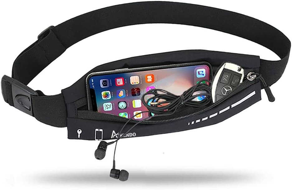 Slim Running Belt for Women MenRunners Fanny Pack Phone HolderRunning Pouch Waist bag for Workout JoggingMoney Belt Running Gear AccessoriesW250910