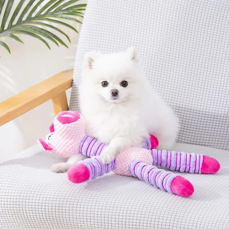 Elephant Pet Plush Toys Dogs Self Relieving and Vocalizing Toys Cat Teeth Grinding and Bite Resistant Interactive Toys