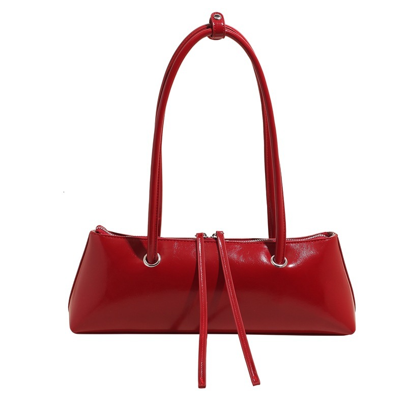 Korean Style Niche Trendy Luxury Bag Fashion Texture Baguette Bag For Women Free Shipping Designer Bag New Simple Casual Underarm Shoulder Bag Handbag