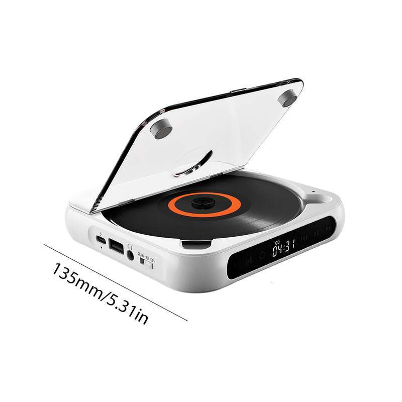 Bluetooth Compatible LCD Screen Car CD Player A B Repeat Mah Battery Gift For Friend Family Student