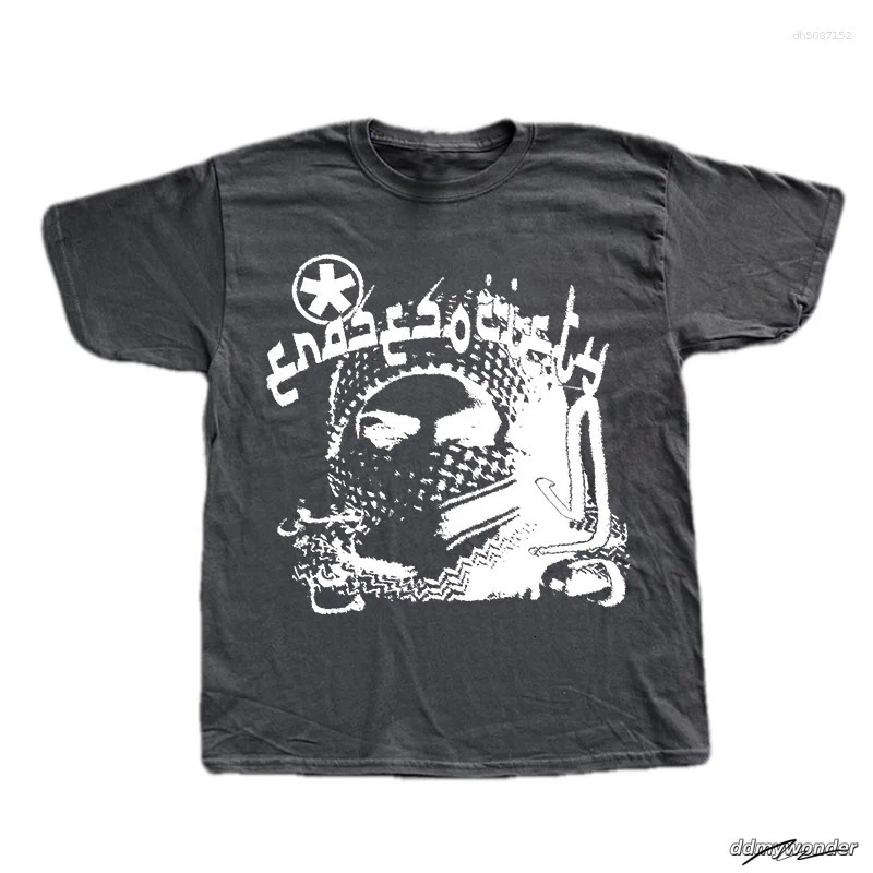 Men's T Shirts T-Shirt Grunge Goth Haruku Graphic Print O-Neck Tee Hip Hop Streetwear Loose Short Sleeve Punk Vintage Top ddmywonder ddmywonder