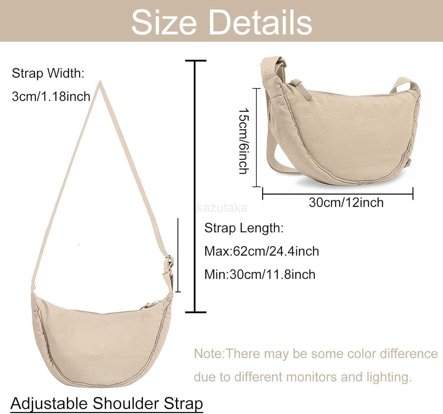 Bag for Women Men Small Nylon Crossbody Lightweight Shoulder Purse Travel Waist Bag Z250910
