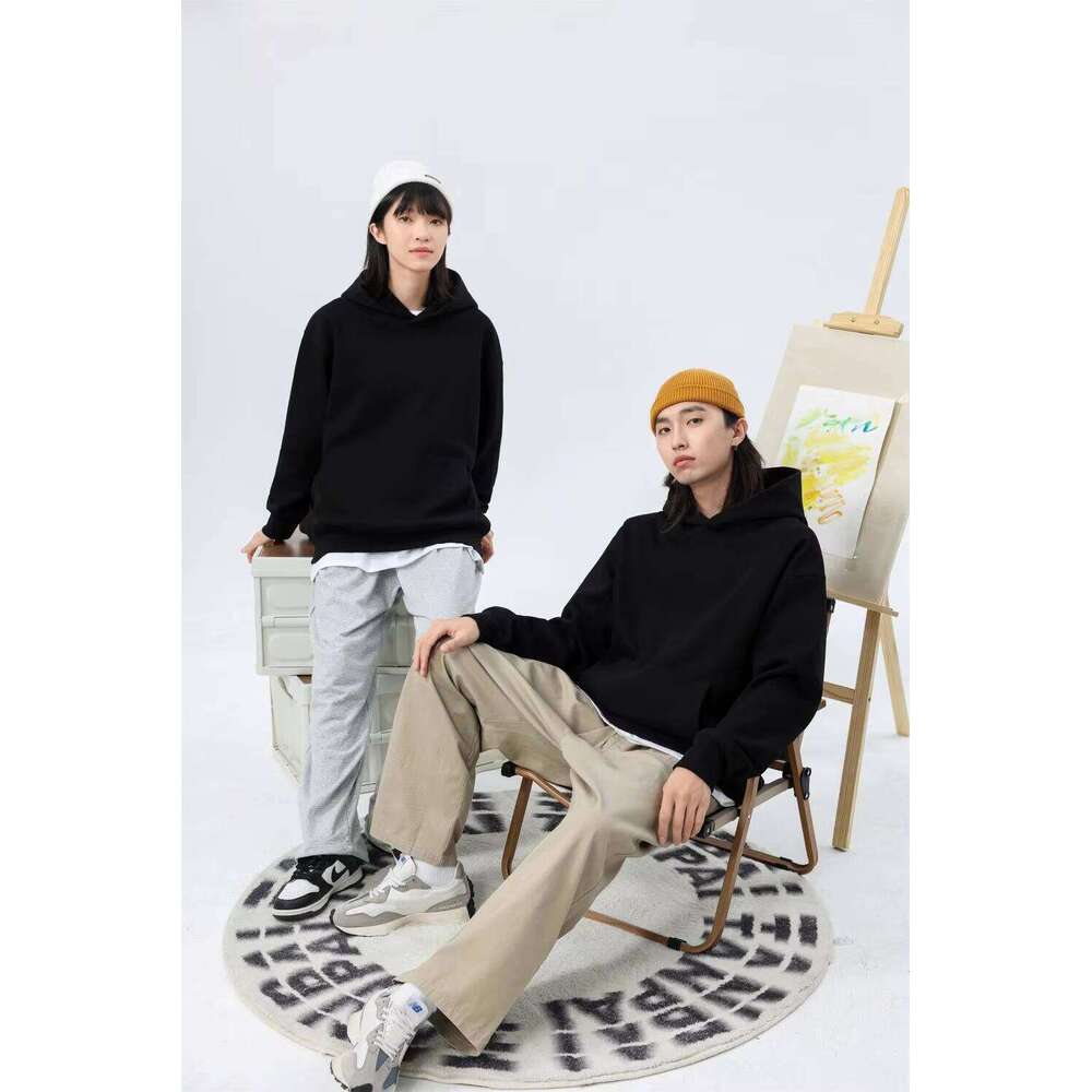 500gsm Thick Cotton Pullover Cut Men's Luxury Hoodie