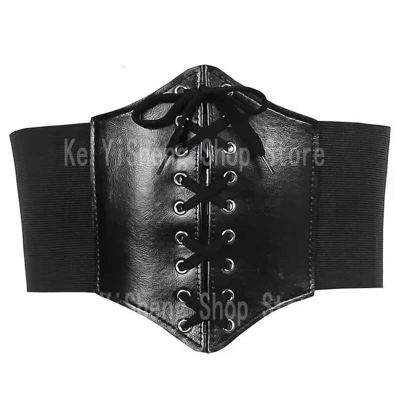 Womens belt dark series waist seal spring and summer with corset belt plastic belt adjustable W250910