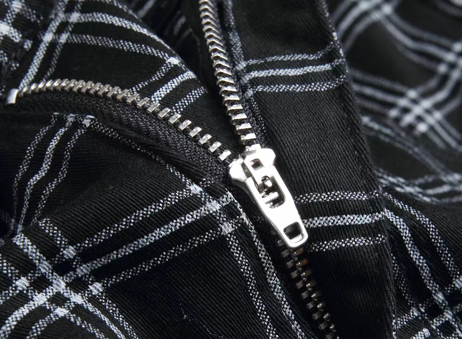 Men's Jeans Men's Vintage Plaid Black & Yellow Skinny Pants - Classic Slim - Fit Trendy Trousers DH819-2-3