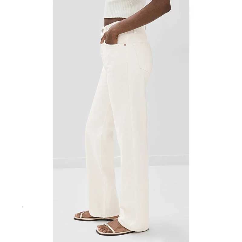 Trendy Fashion Lady Comfortable High Waisted Jeans s Thin Stretch Denim Pants Female Solid Color Straight Leg Cheap Trousers Z250910