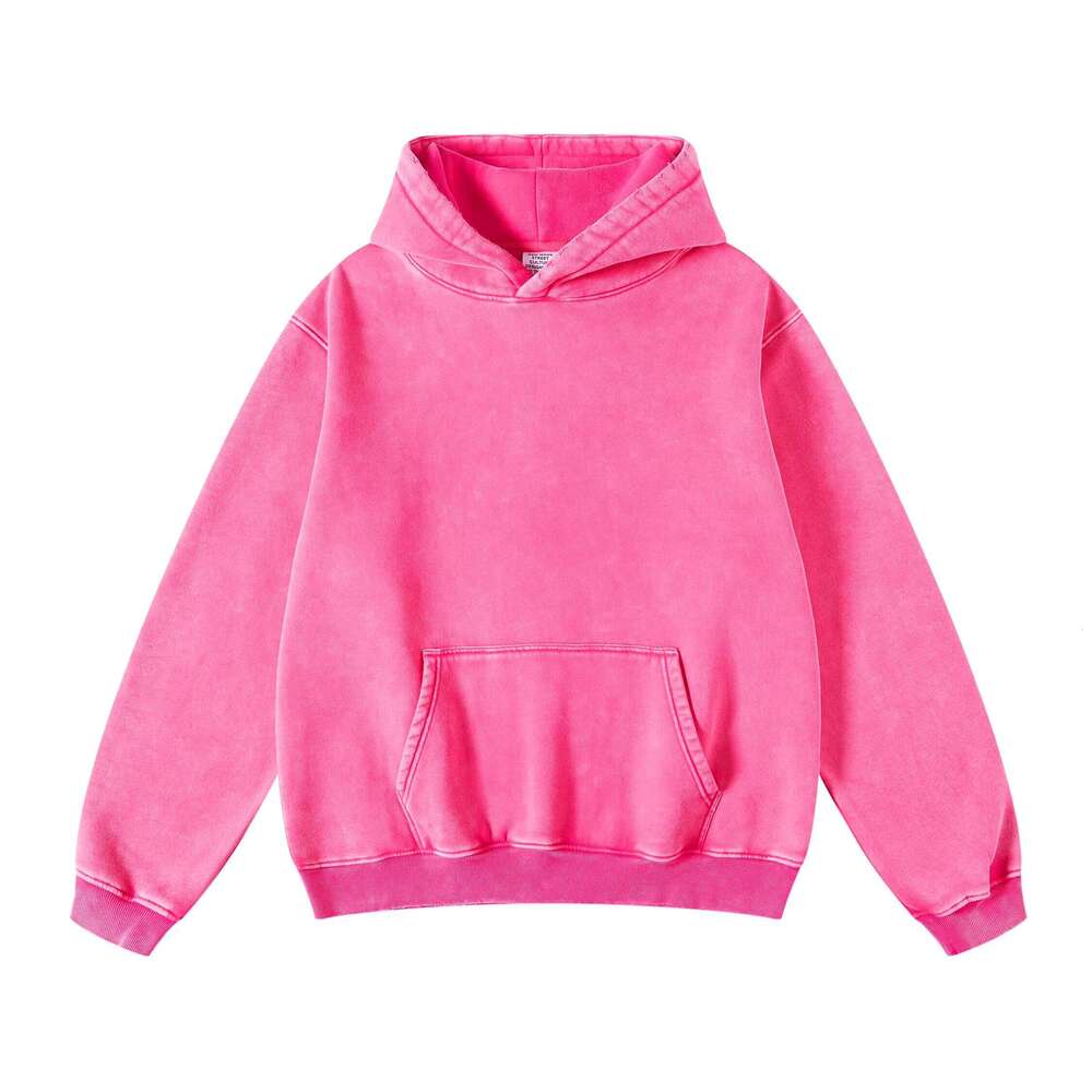 Vantage Acid Wash Wool Warm Oversized Winter Style Unisex Hoodie Vest