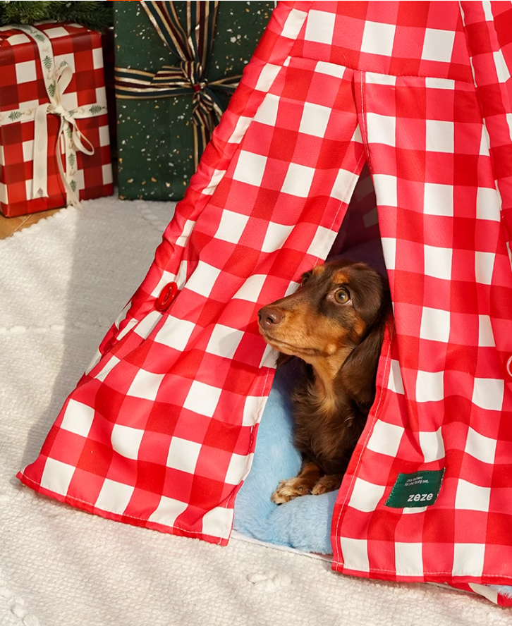 Cozy Semi-Covered Animal Den Easy Cleanup Design Suitable for Both Felines & Canines