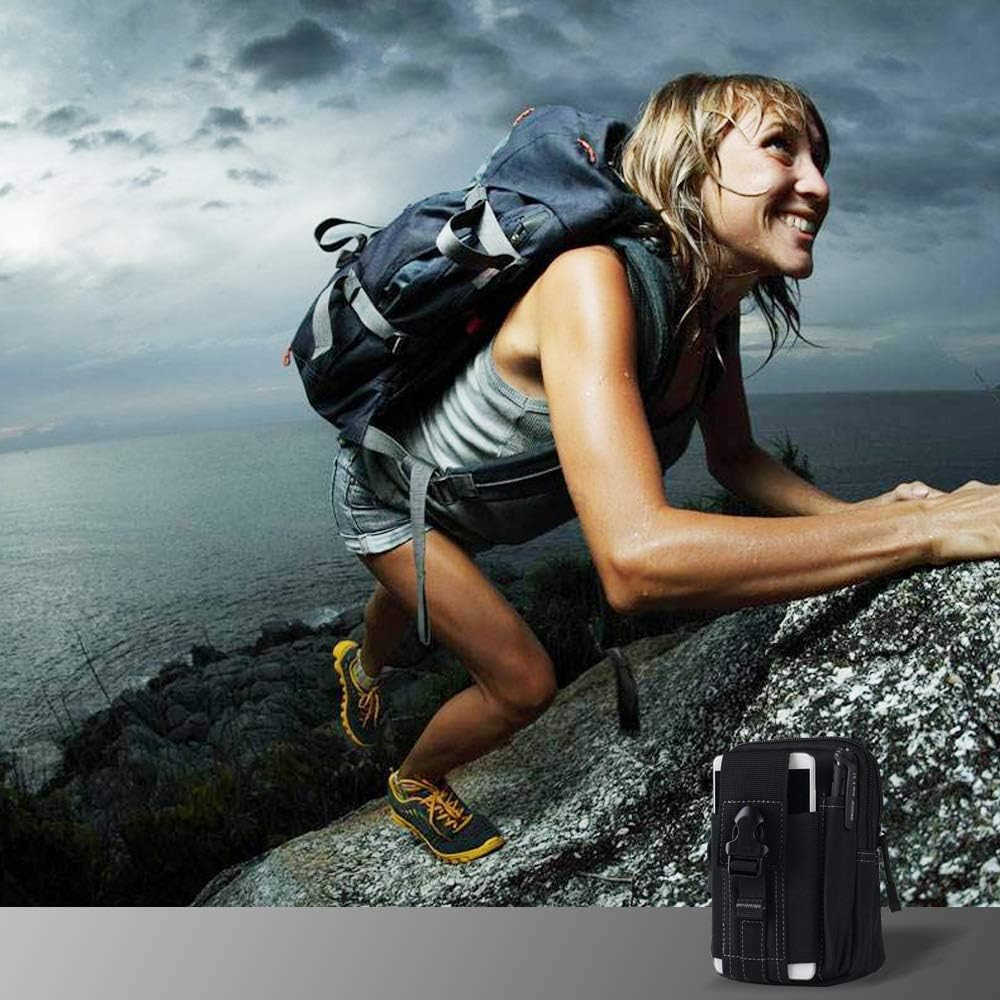 Tactical Waist Belt Bag Universal Outdoor EDC Military Holster Wallet Pouch Phone Case Gadget Pocket for iPhone X 8 7 6 6s Plus S8 S7 S6 S5 S4 S3 Note