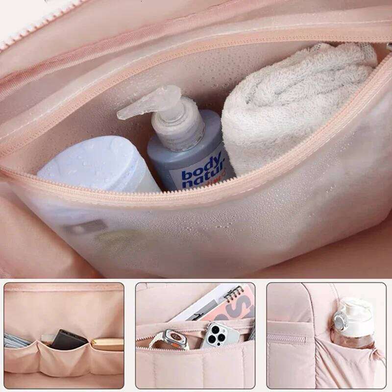 Baby Diaper Bag Travel Duffel Gym Tote for Women with Wet Pocket Carry on Waterproof Hand Airport Cabin Beach Bags