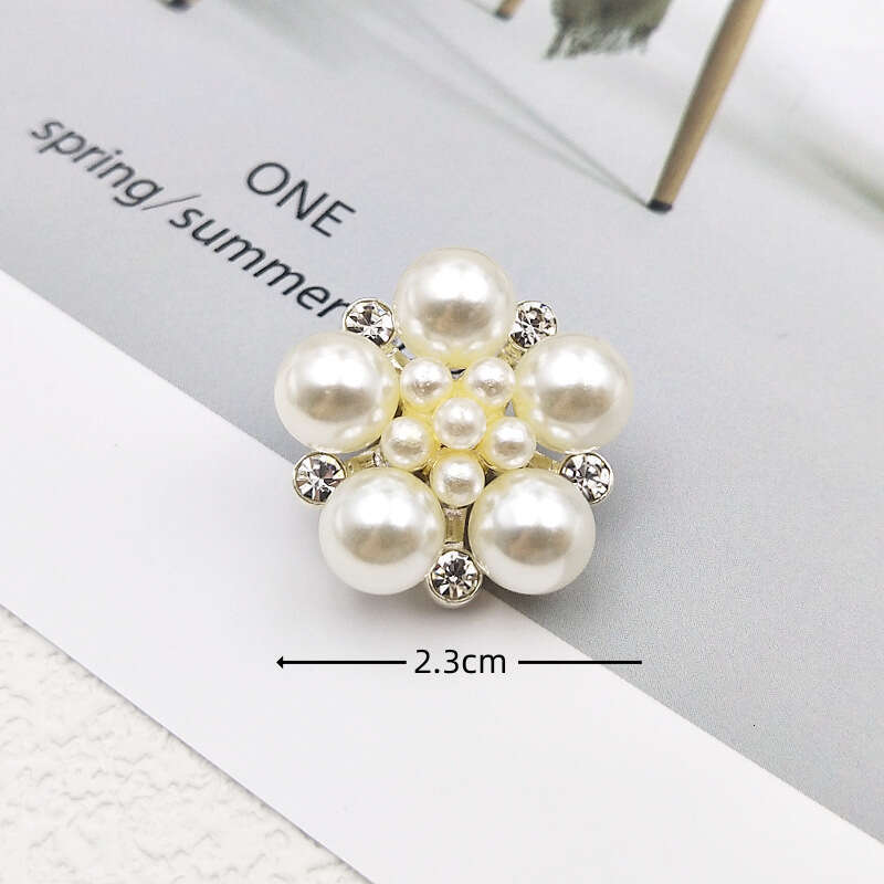 Lanjia- DIY Pearl Alloy Flower Plate Drill Buckle Butterfly Accessories Clothing Phone Case Materials High-End Jewelry D1b2b