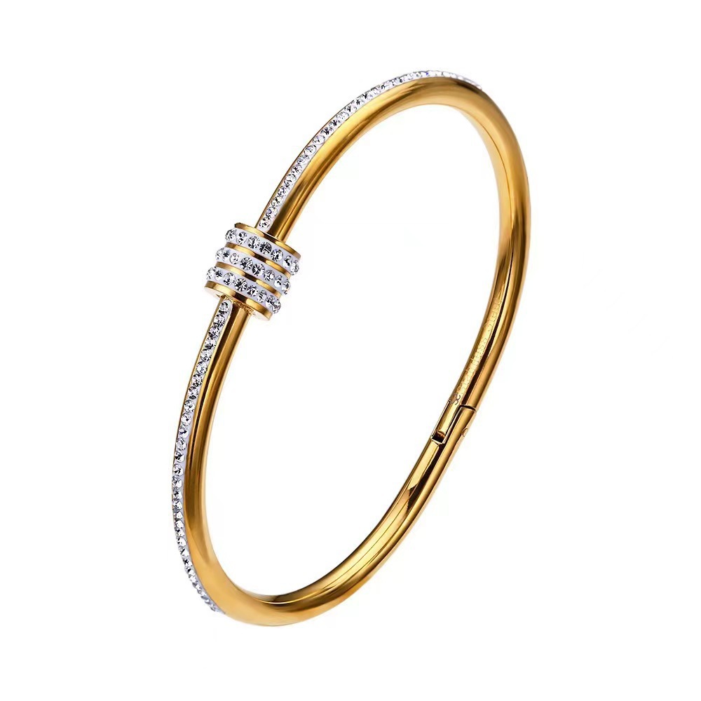 Classic Designer Bangle Luxury Bracelets Women's Fashion Jewelry Diamond Couple Style Men's Wedding Accessories Trendy Fashion Party Gifts C