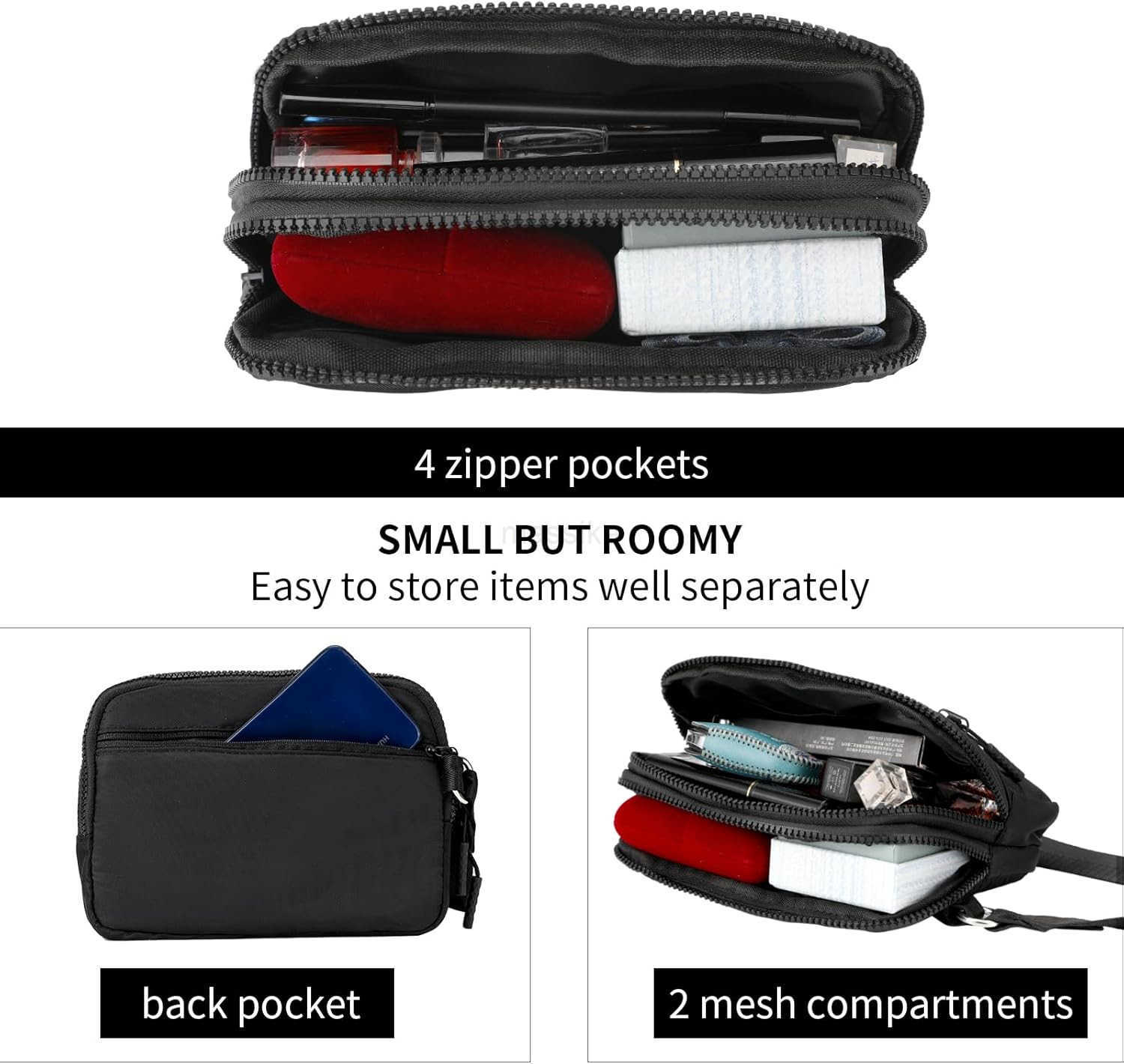 Small Crossbody Purses for Women Mini Shoulder Bag 82 W x 6 H with Adjustable Strap Travel Gift M250910