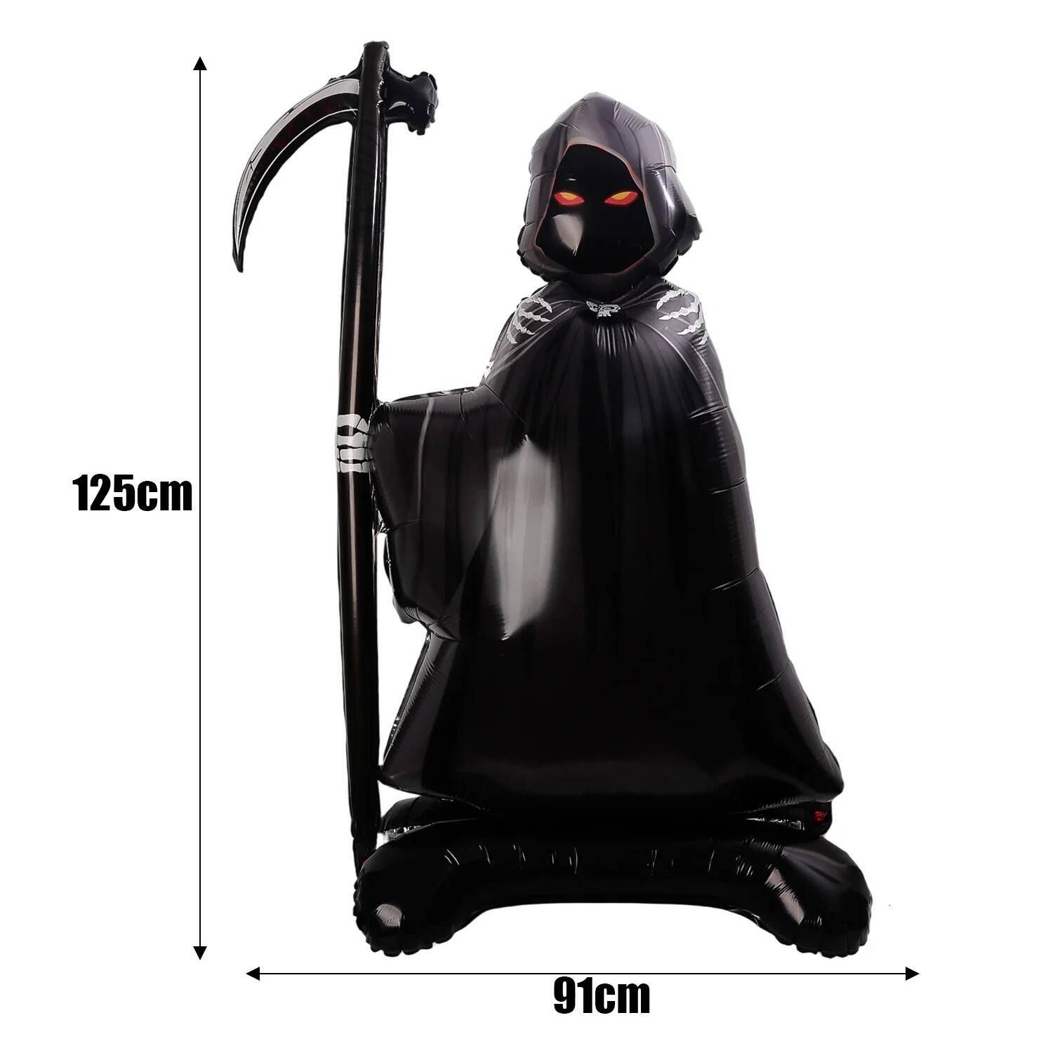 Giant Foil Balloons Iatable Witch Ghost Pumpkin Skeleton Standing Balloon Home Halloween Party Decoration Kids Gift