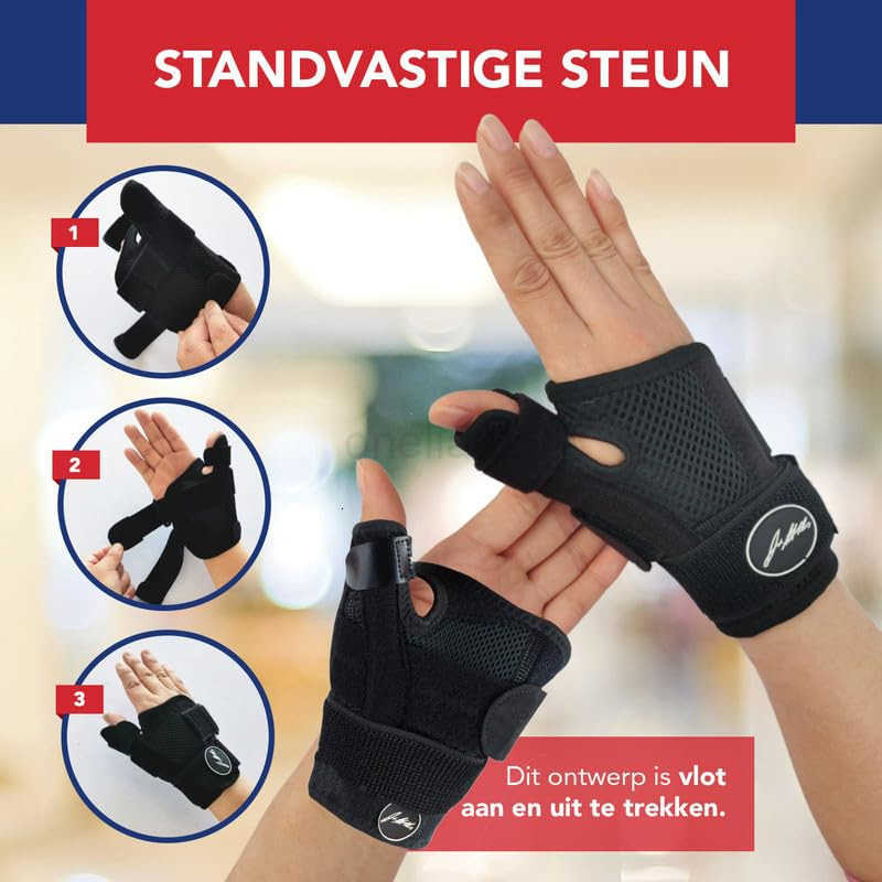 Arthritis Thumb Brace Medical Thumb Splint Right Left Hand Wrist Thumb Support Thumb Spica Splint Thumb Support for Arthritis Black Single W250910