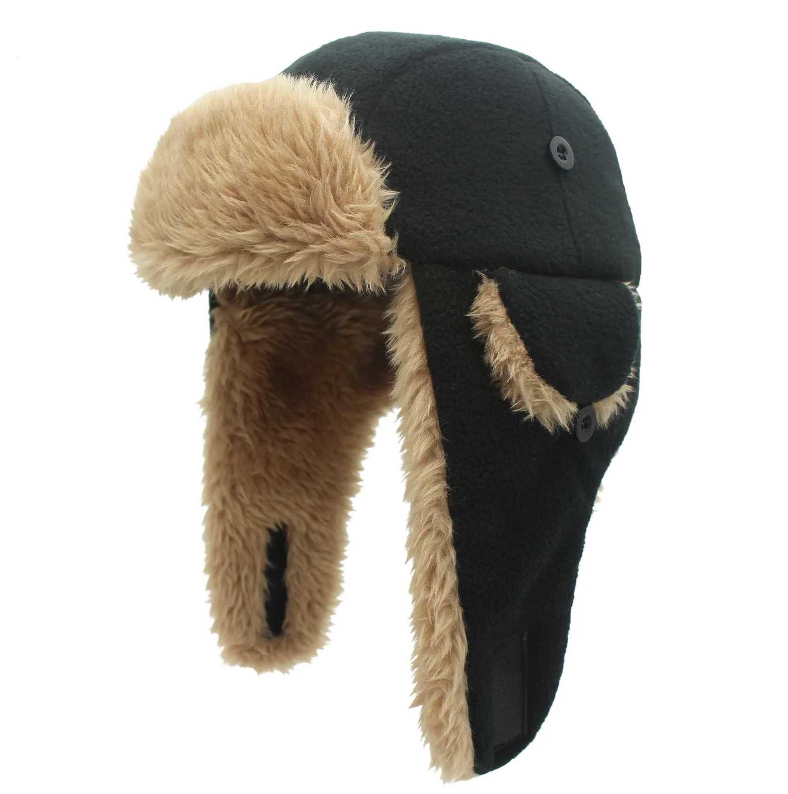 Connectyle Toddler Boys Kids Fleece Trper Sherpa Lined Windproof Winter Russian Hat with Large Fls Warm Ski HatXJ250910