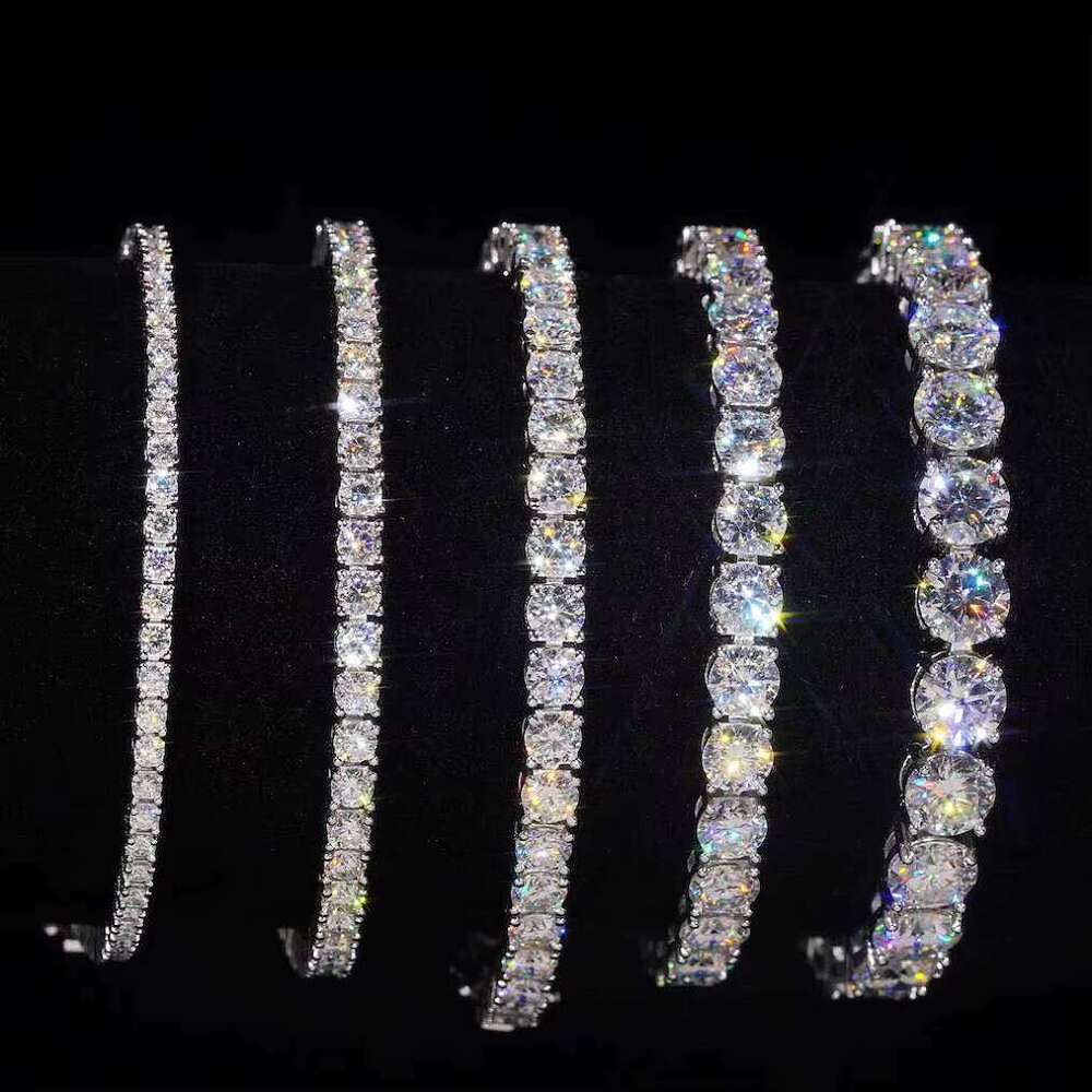 in Manufacturing Jewelry, S Sier Tennis Moissanite Bracelet, Accepting Customization