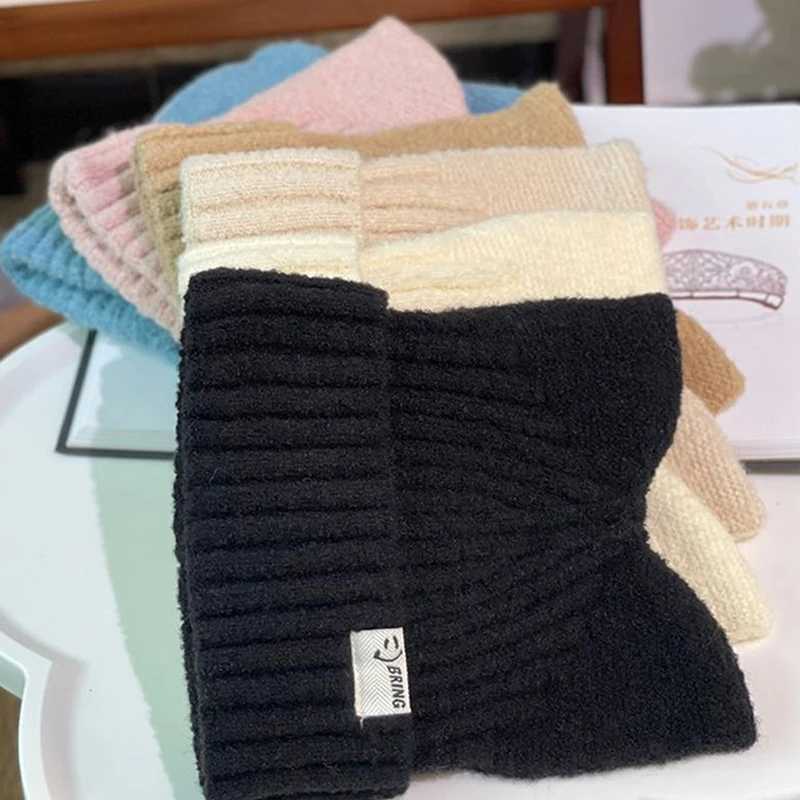 Cute Cat Ears Beanies For Women Autumn And Winter Warm Ear Protection Sweet Versatile Pulr Knitted HatsXJ250910