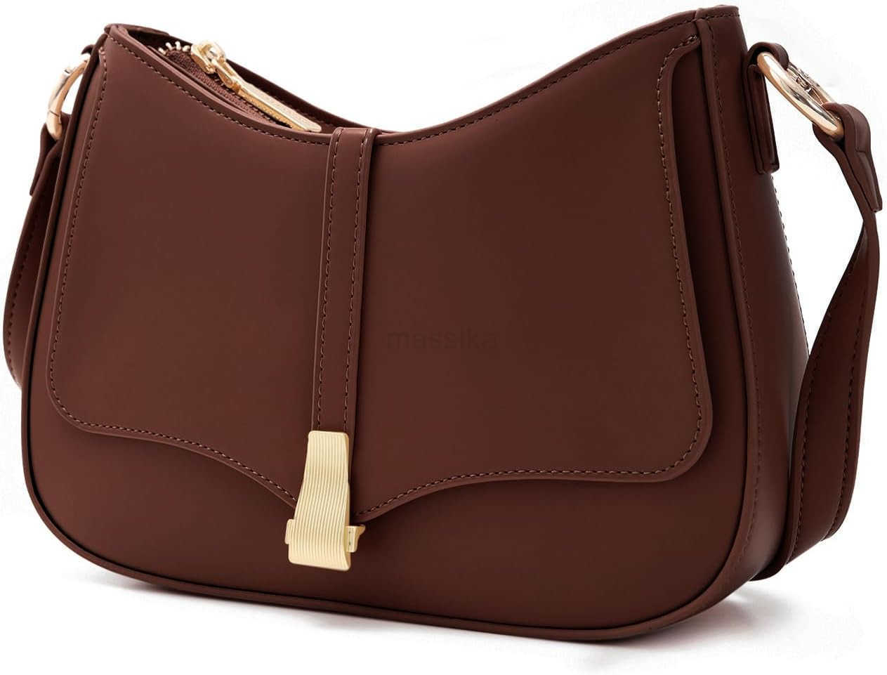 Crescent Shoulder Bag for Women Vintage Retro Vegan Leather Clutch Tote Handbags Crossbody Bags Handbag for Women M250910