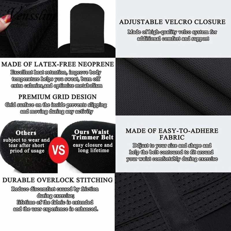 Vensslim Mens Workout Waist Neoprene Body Shaper Corset Sauna Sweat Trimmer Cincher Slimming Belly Belt Shapewear W250910