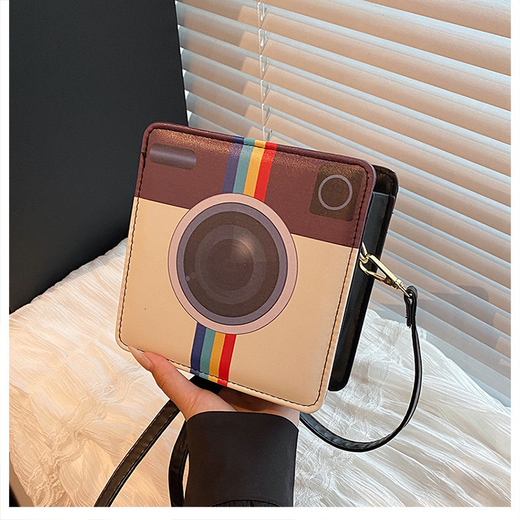 2025 Autumn New Personalized Fashion Versatile Trendy Style Camera Pattern Niche Design Women's Shoulder Bag Designer Bag