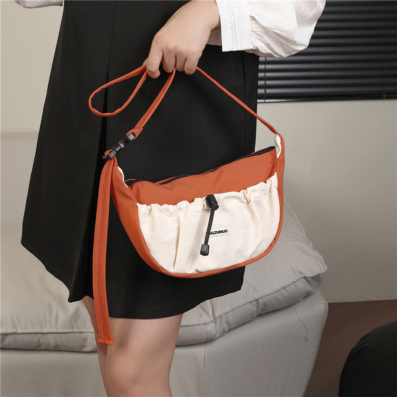 Dumpling Bag For Women Water Resistant Luxury Designer Bag Bag Free Shipping Sports Crossbody Bag Large Capacity Lightweight Color Block Underarm Shou