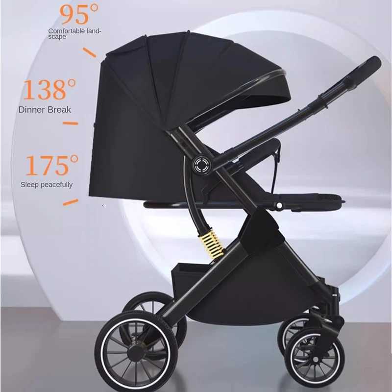 Portable Baby Stroller High Landscape Can Sit and Lie in both Directions to Promote the Baby stroller Onehanded Folding W250910