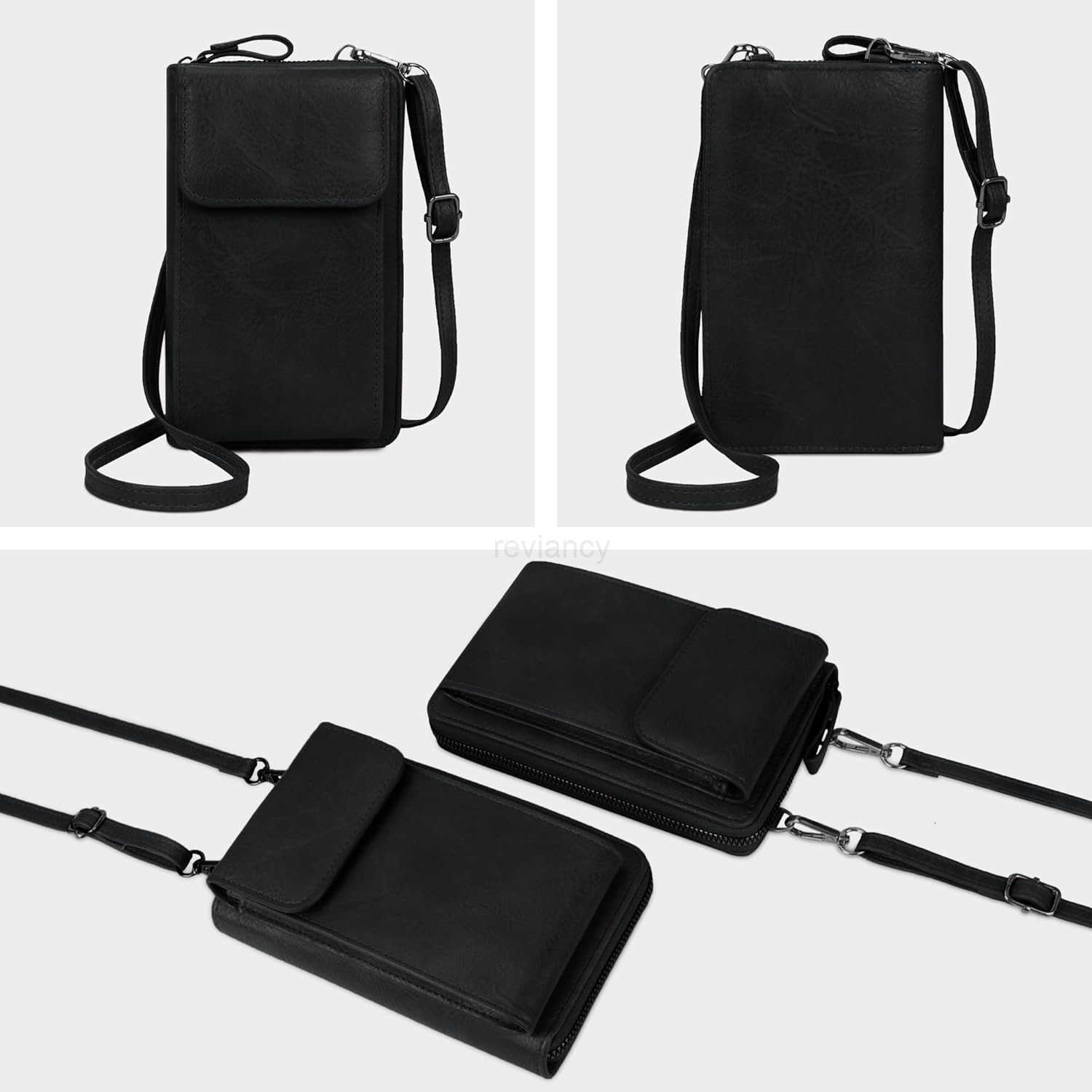 Women Cell Phone Purse Wallet Small Crossbody Bag Leather Shoulder Bag with Card SlotW250910