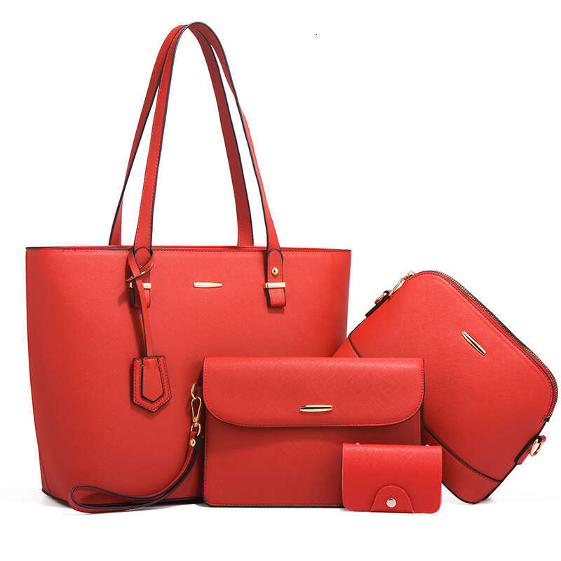 Bag Women Handbag Fashionable Canvas Bag Trendy Women S Socialite Shoulder Handbag New Large Capacity Fashion Crossbody Four Piece Set Moth