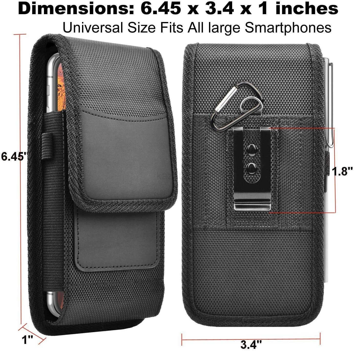 Phone Holster for Phone Nylon Cell Phone Belt Clip Holster Carrying Pou Z250910