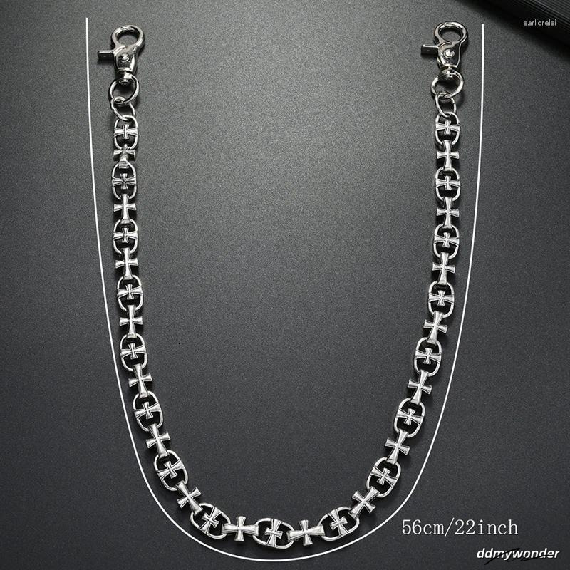 Keychains Punk Style Metal Dice Chain Belt For Men Hip Hop Gothic Pants Retro Waist ddmywonder ddmywonder ddmywonder