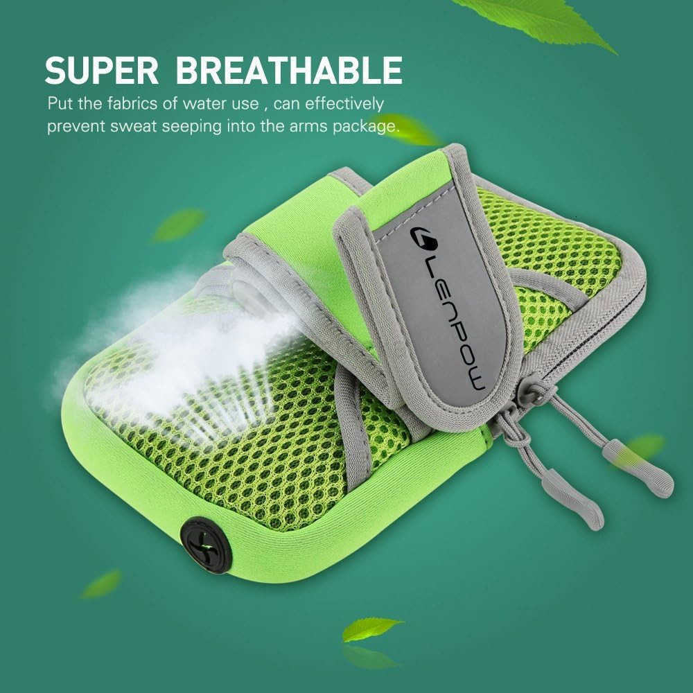 2 Pack Multifunctional Outdoor Sports Armband Sweatproof Running Armbag Casual Arm Package Bag Gym Fitness Cell Phone Bag Key Holder for iPhone 14 13 