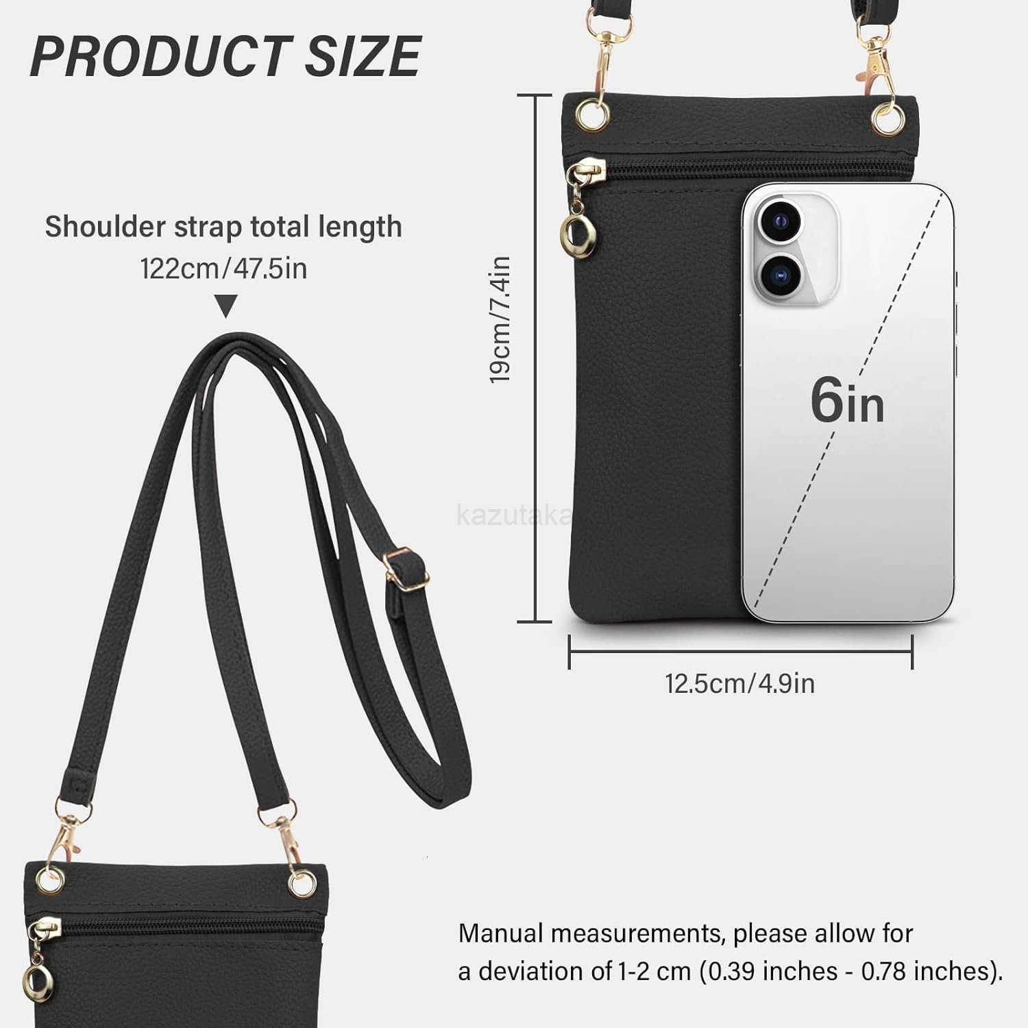 Cell Phone Purse PU Leather Phone Bag Cell Phone Wallet for Women and Girls Crossbody Phone Purse for Shopping Z250910