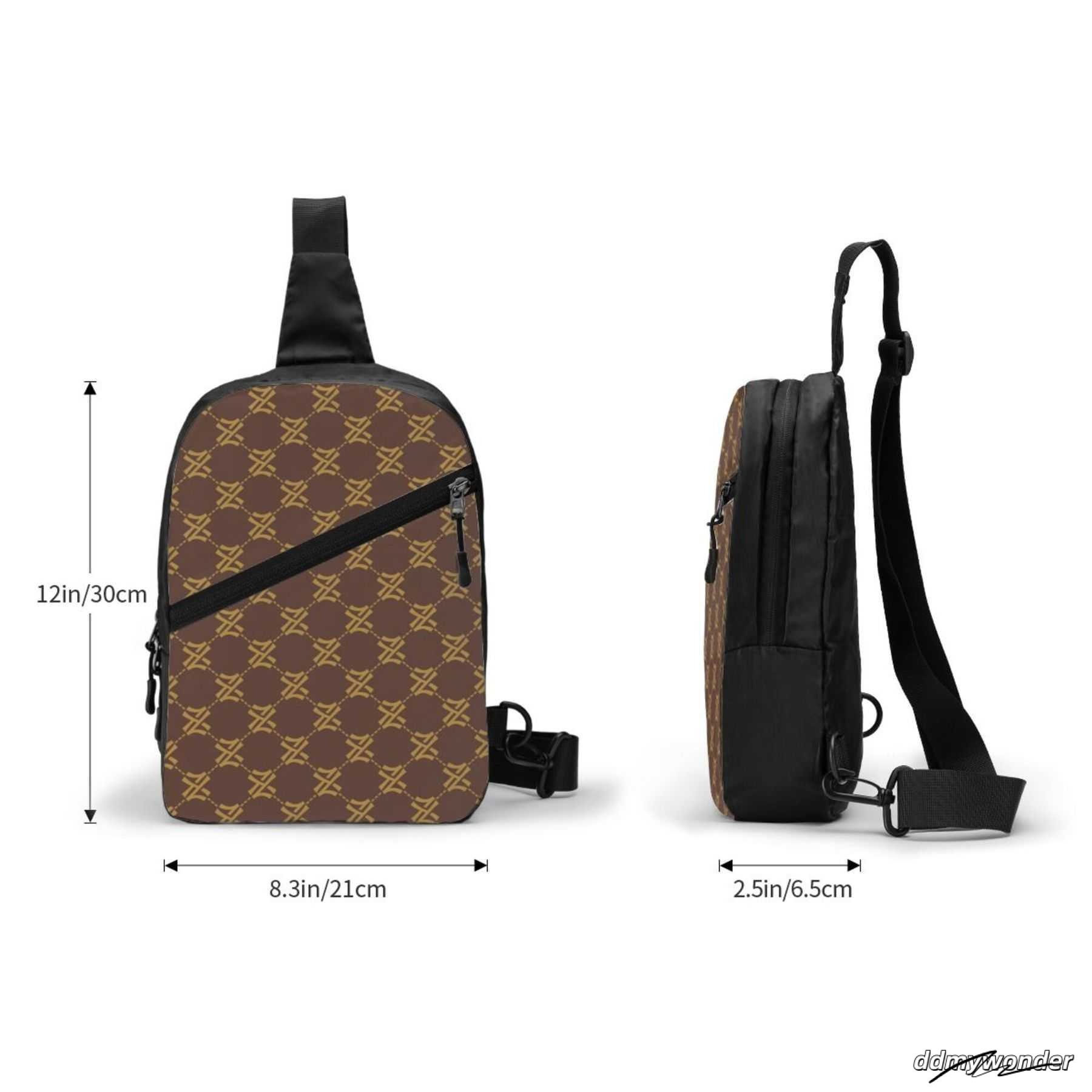 NXY Designer Men Cross Body Sling Shoulder Bag Zip Pocket Backpack Mens Womens Crossbody Chest Pack Purse ddmywonder