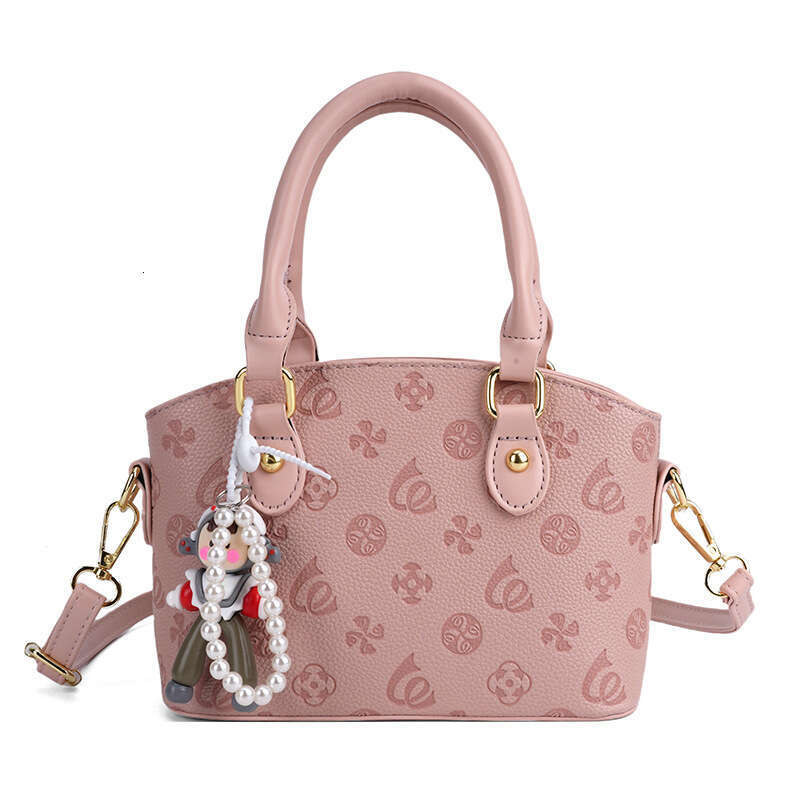 2025 New Women's Handbag Printed High-Quality Texture Tote Commuting Versatile Korean Style Single Shoulder Crossbody Bag