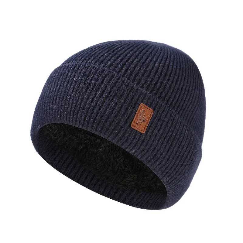 New Unisex Winter Hat Add Fece Warm Stylish Soft Beanie Hat For Men Wen Outdoor Thicken Ski Sports Knitted Hat G250910