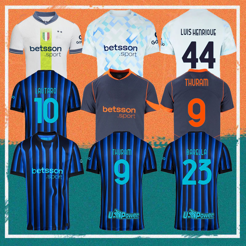 INTER MAGLIA GARA 25/26 LAUTARO BARELLA soccer jersey 2025 ZIELINSKI THURAM DIMARCO DE VRIJ Football shirt S FRATTESI DUMFRIES CALHANOGLU kids kit uniform