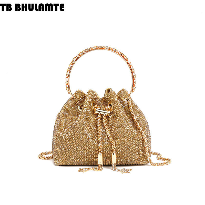 Free Shipping Designer Bag Cross-border Rhinestone High-end Luxury Bag Evening Handbag 2025 New Acrylic Women's Bag Fashion Inlaid Diamond Chain 
