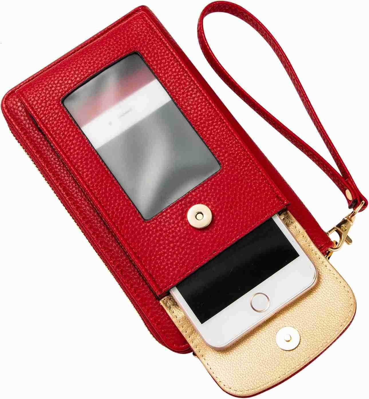Small Crossbody Purse Cell Phone Wristlet Wallet for Women RFID Z250910