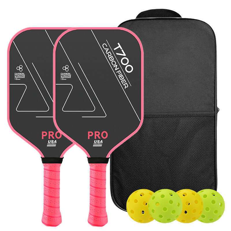 Pickleball Paddel Carbon Fiber T700 Event-Grade Profession Pickleball Racket Full Set Carbon Fiber 3K Pickleball Racket Durable